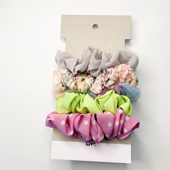 NEW BP hair scrunchie set of 5 multicolor bright - Picture 1 of 3